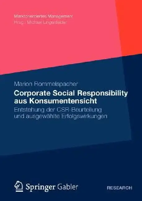 Cover of Corporate Social Responsibility Aus Konsumentensicht
