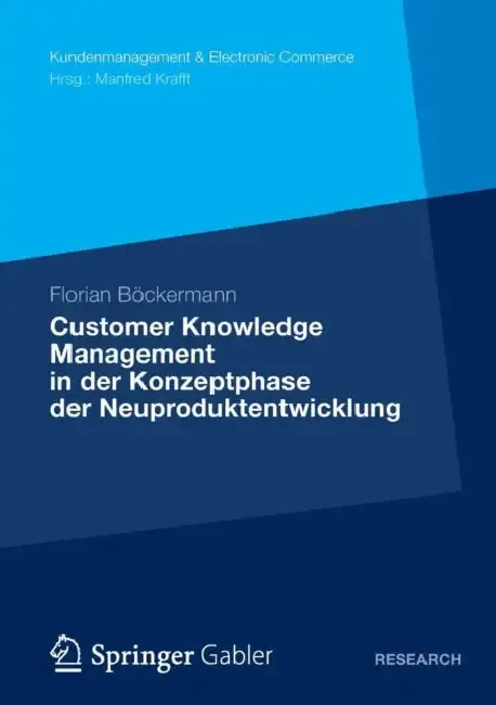 Cover of Customer Knowledge Management in Der Konzeptphase Der Neuproduktentwicklung