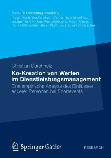 Cover of Ko-Kreation Von Werten Im Dienstleistungsmanagement