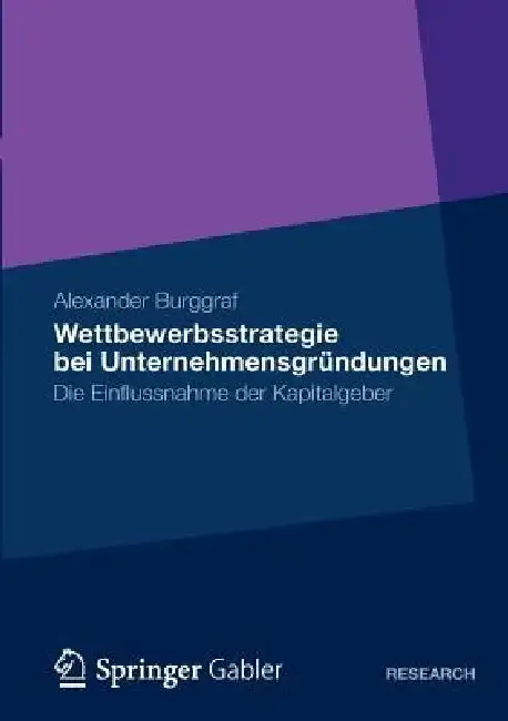 Cover of Wettbewerbsstrategie Bei Unternehmensgründungen