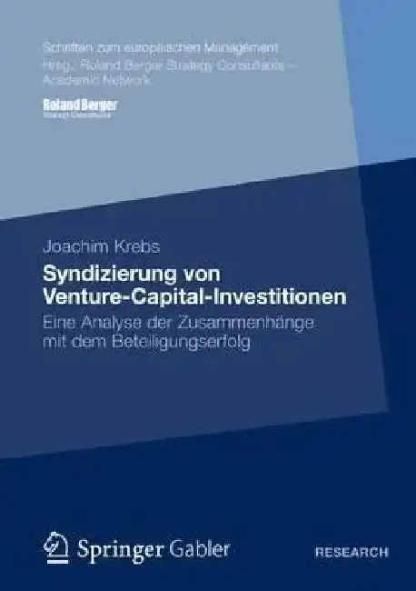 Cover of Syndizierung Von Venture-Capital-Investitionen