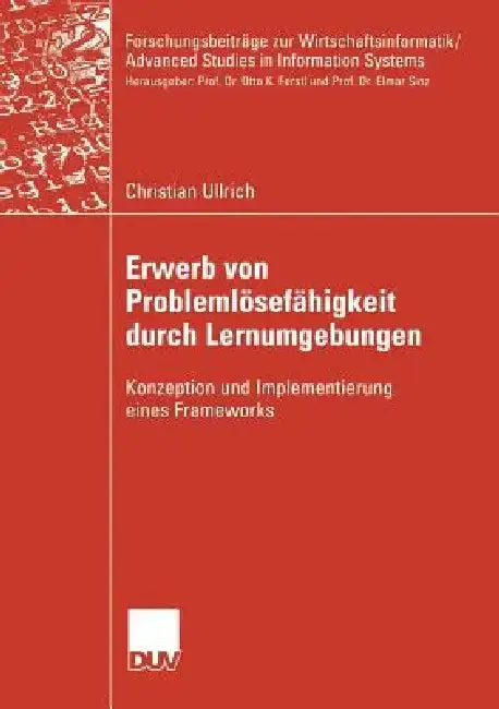 Cover of Erwerb Von Problemlösefähigkeit Durch Lernumgebungen