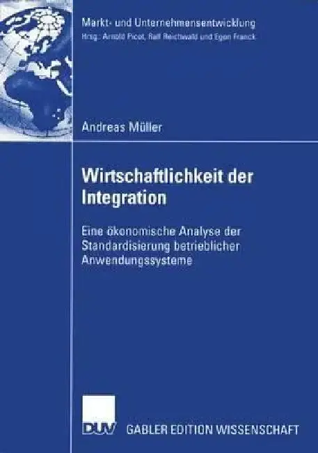 Cover of Wirtschaftlichkeit Der Integration