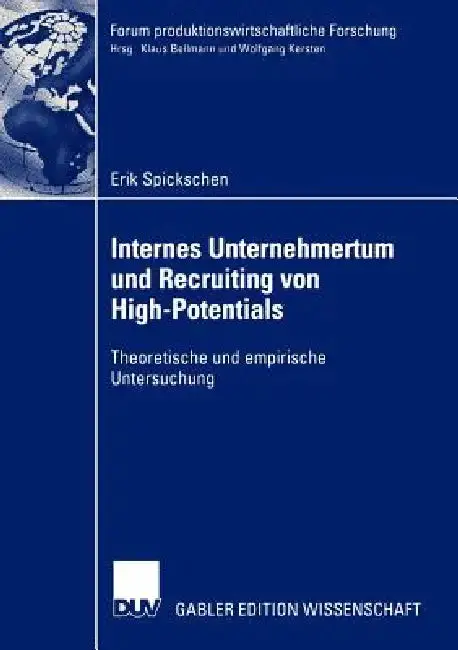 Cover of Internes Unternehmertum Und Recruiting Von High-Potentials