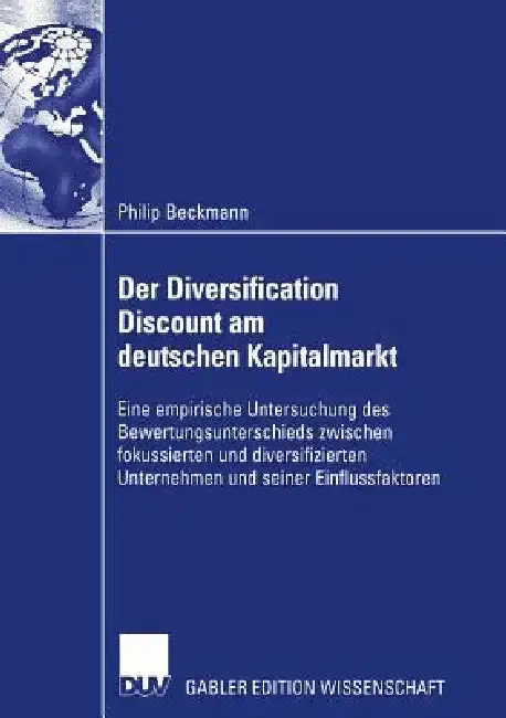 Cover of Der Diversification Discount Am Deutschen Kapitalmarkt