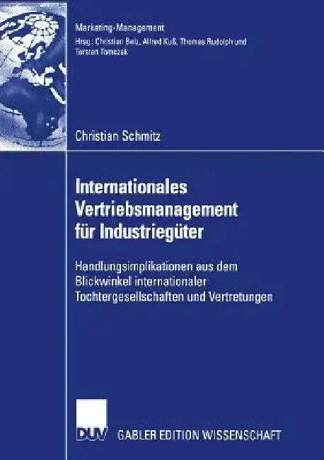 Cover of Internationales Vertriebsmanagement Für Industriegüter