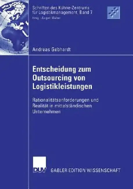 Cover of Entscheidung Zum Outsourcing Von Logistikleistungen