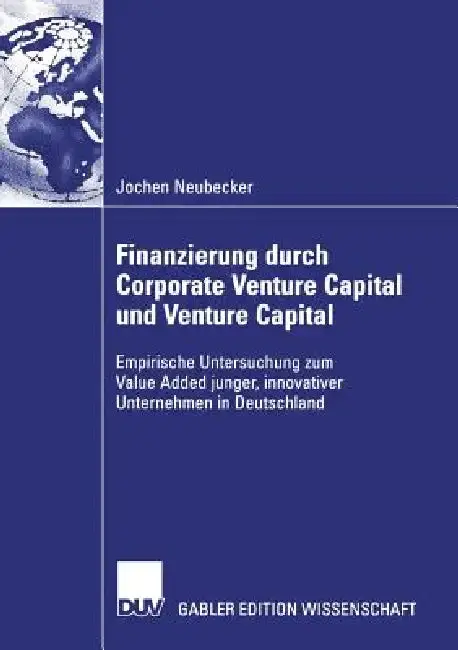 Cover of Finanzierung Durch Corporate Venture Capital Und Venture Capital
