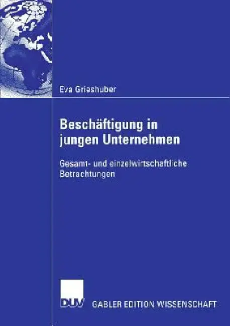 Cover of Beschäftigung in Jungen Unternehmen