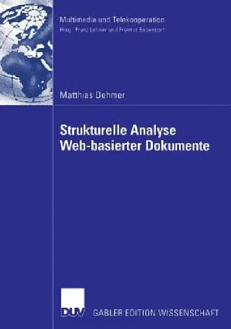 Cover of Strukturelle Analyse Web-Basierter Dokumente