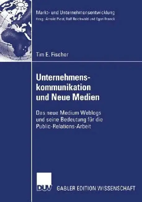 Cover of Unternehmenskommunikation Und Neue Medien