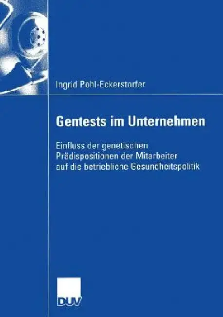 Cover of Gentests Im Unternehmen