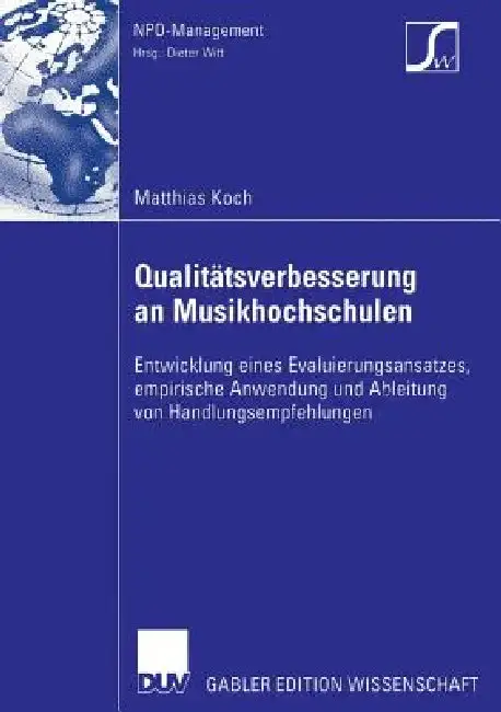 Cover of Qualitätsverbesserung an Musikhochschulen