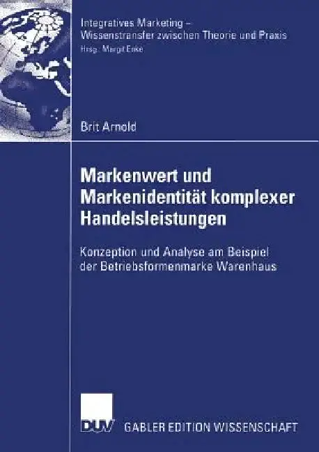 Cover of Markenwert Und Markenidentität Komplexer Handelsleistungen