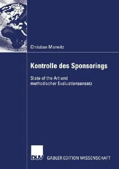 Cover of Kontrolle Des Sponsorings