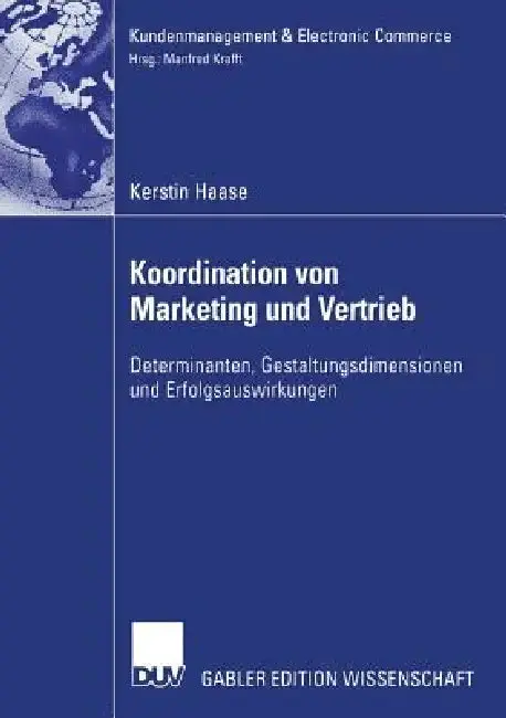 Cover of Koordination Von Marketing Und Vertrieb