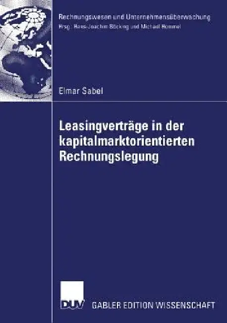 Cover of Leasingverträge in Der Kapitalmarktorientierten Rechnungslegung