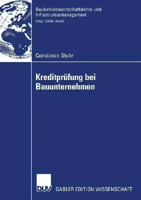 Cover of Kreditprüfung Bei Bauunternehmen
