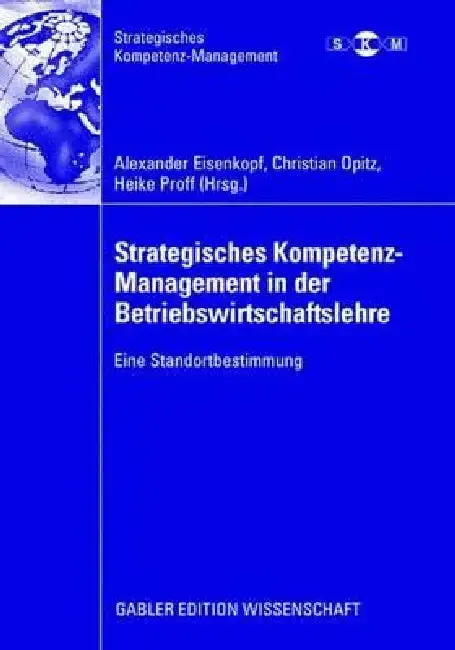 Cover of Strategisches Kompetenz-Management in Der Betriebswirtschaftslehre
