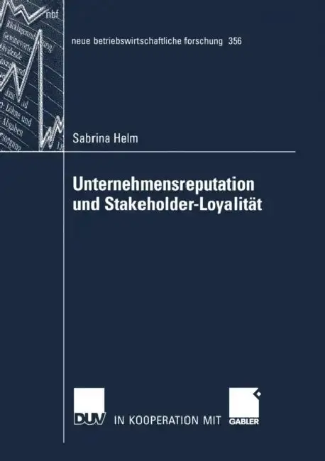 Cover of Unternehmensreputation Und Stakeholder-Loyalität