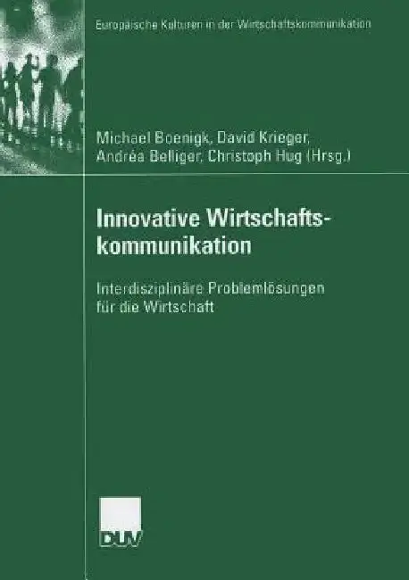 Cover of Innovative Wirtschaftskommunikation