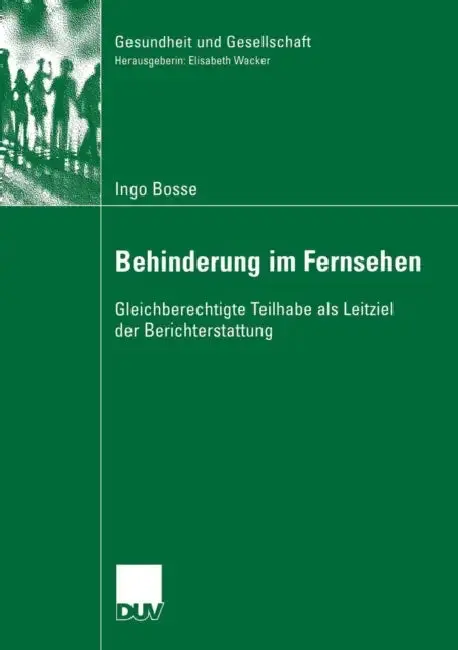 Cover of Behinderung Im Fernsehen
