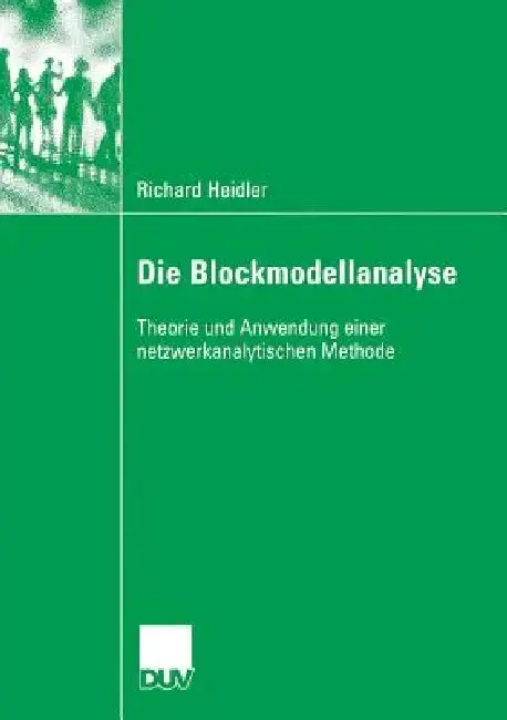 Cover of Die Blockmodellanalyse