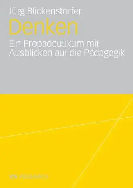 Cover of Denken.
