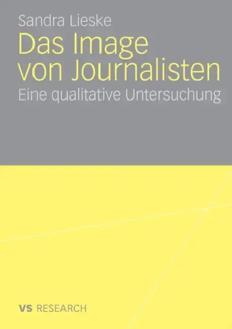 Cover of Das Image Von Journalisten