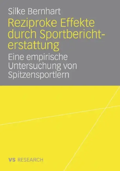 Cover of Reziproke Effekte Durch Sportberichterstattung