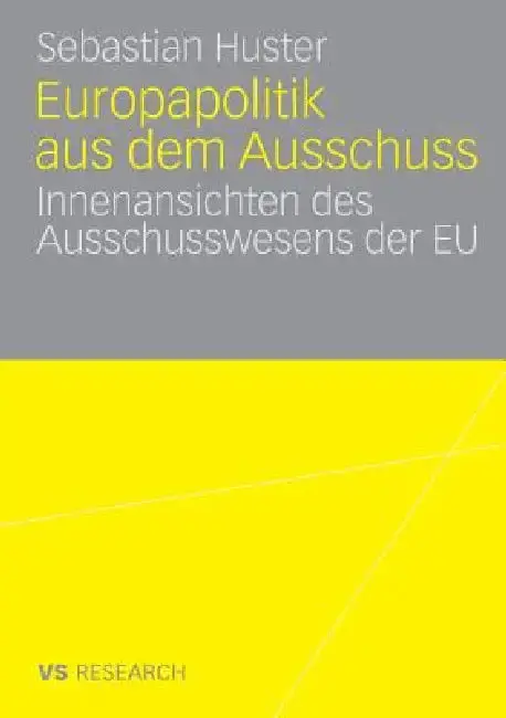 Cover of Europapolitik Aus Dem Ausschuss