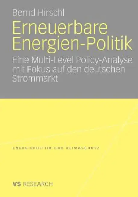 Cover of Erneuerbare Energien-Politik