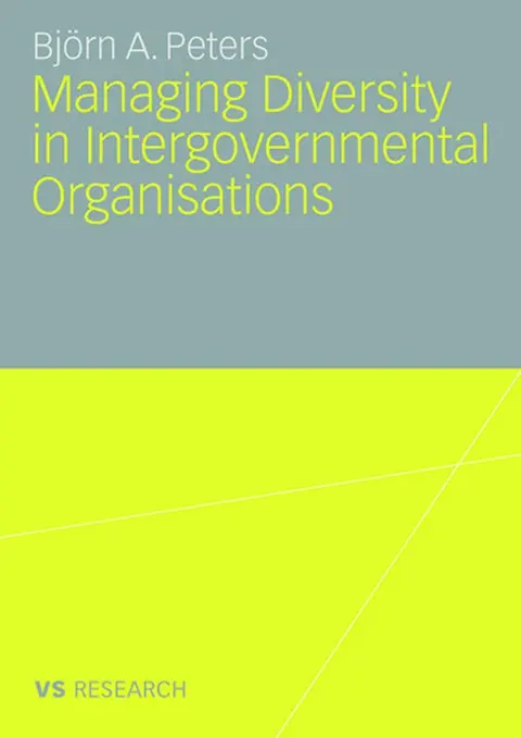Cover of Managing Diversity in Intergovernmental Organisations