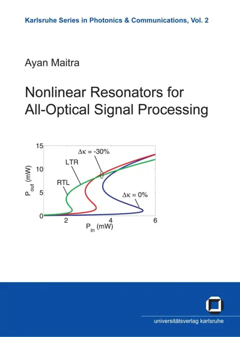 Cover of Nonlinear Resonators for All-Optical Signal Processing