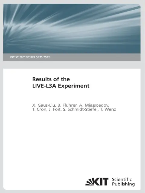 Cover of Results of the LIVE-L3A Experiment