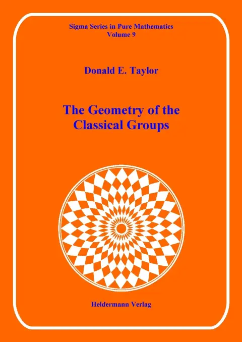 Cover of Geometry of the Classical Groups