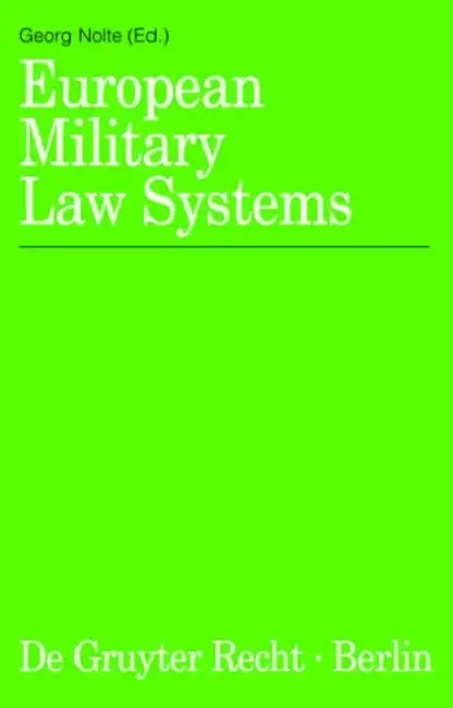 Cover of European Military Law Systems