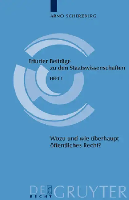 Cover of Wozu und wie überhaupt noch öffentliches Recht?