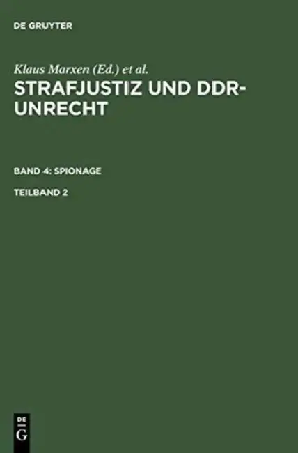 Cover of Strafjustiz und DDR-Unrecht. Band 4