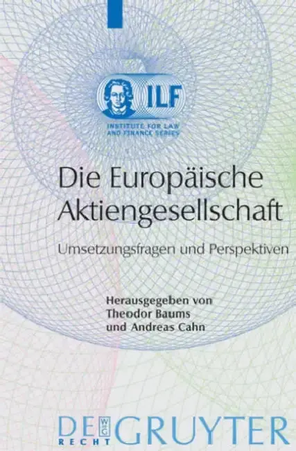 Cover of Die Europäische Aktiengesellschaft