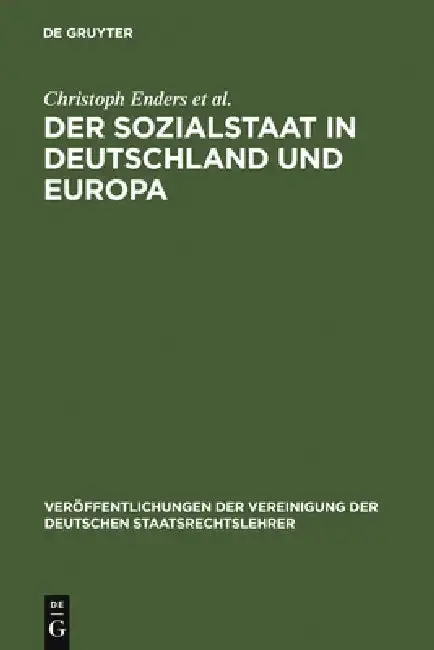 Cover of Der Sozialstaat in Deutschland und Europa