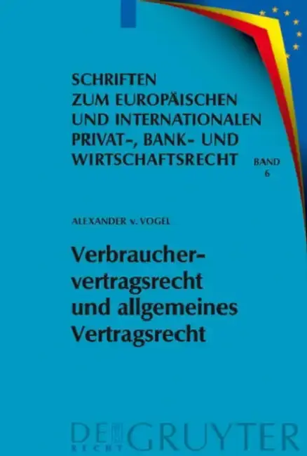 Cover of Verbrauchervertragsrecht und allgemeines Vertragsrecht