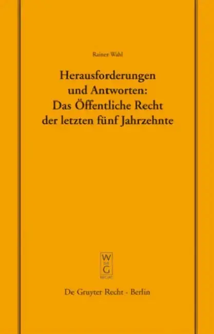 Cover of Herausforderungen Und Antworten
