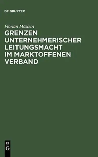 Cover of Grenzen unternehmerischer Leitungsmacht im marktoffenen Verband