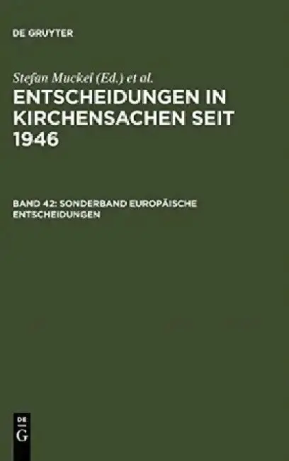 Cover of Sonderband Europaische Entscheidungen