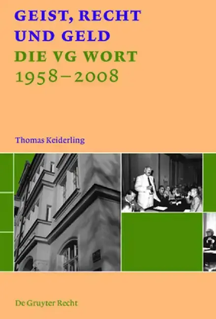 Cover of Geist, Recht Und Geld = Intellect, Law and Money