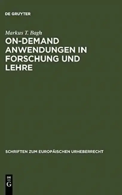 Cover of On-demand Anwendungen in Forschung und Lehre