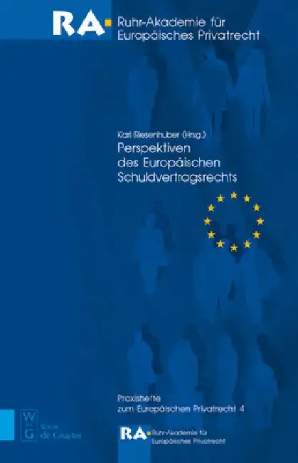 Cover of Perspektiven Des Europäischen Schuldvertragsrechts