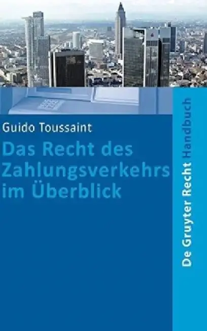 Cover of Das Recht Des Zahlungsverkehrs Im Uberblick