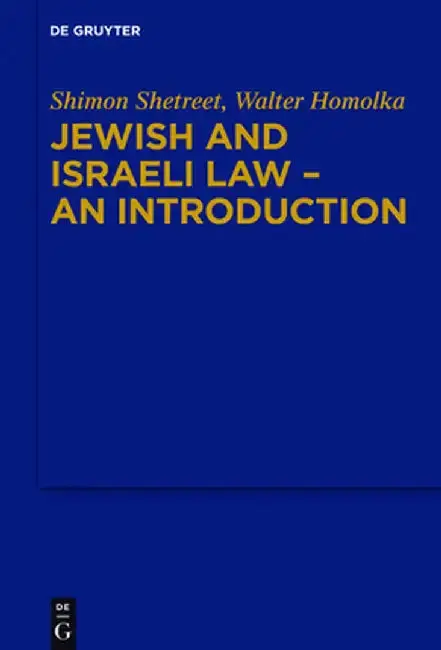 Cover of Jewish and Israeli Law - An Introduction